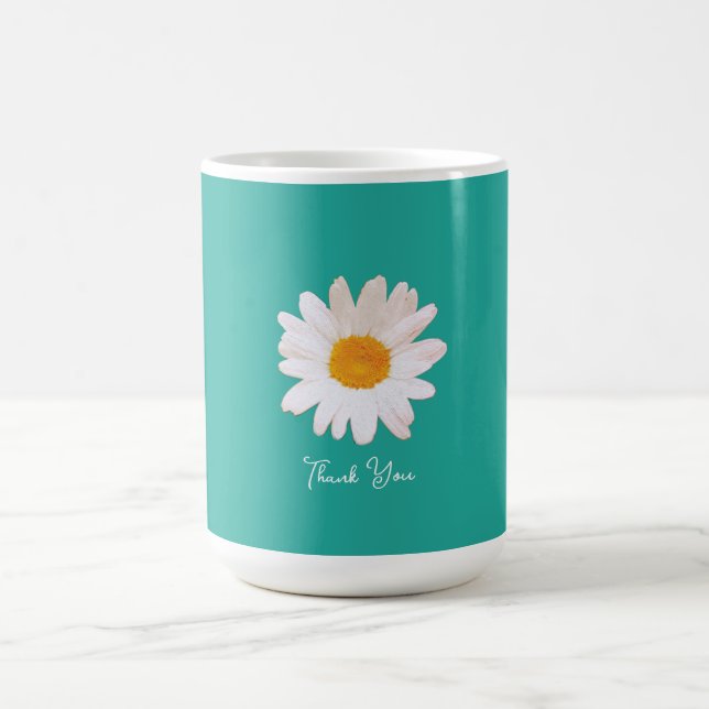 Daisy Flower Dream– Summer Botanical Cozy Coffee Mug (Center)