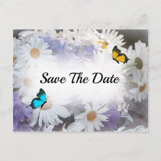 Daisy Flower Enregistrer La Date Carte Postale