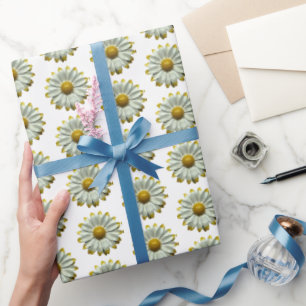 Daisy Flower - Floral Spring Summer Garden Wedding Wrapping Paper
