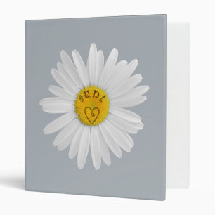 Daisy Flower For Aunt Art Customize Background Binder