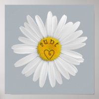 Daisy Flower For Aunt Art Customize Background