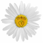 Daisy Flower For Mom Art Customize Background Photo Sculpture Magnet<br><div class="desc">A daisy for yourself or a loved one with a heart on the head of a daisy flower. Customize button > edit > background to change background. Customize button> use to customize...  add a message or name by using add text button.</div>