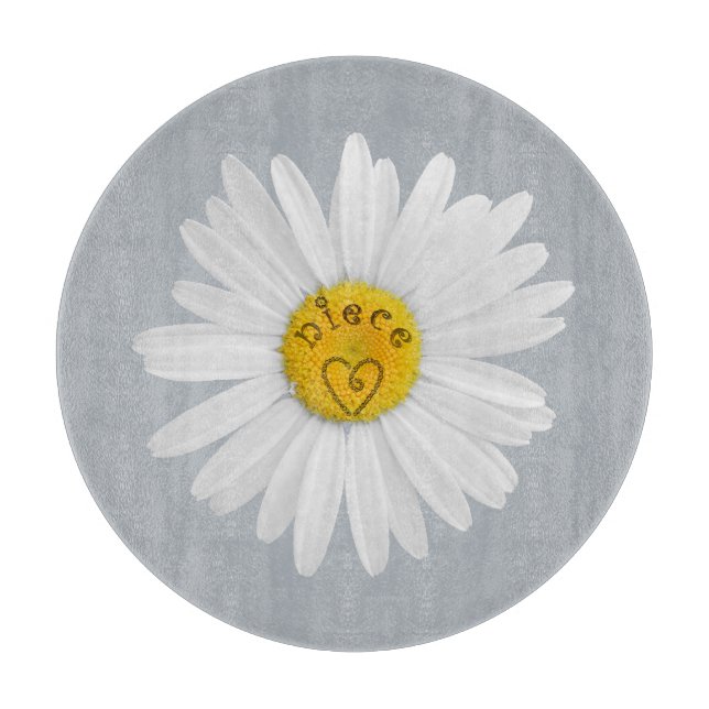 Daisy Flower For Niece Art Customize Background Cutting Board (Front)