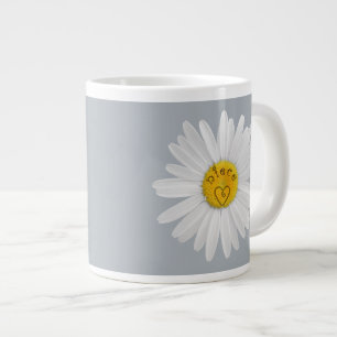 Daisy Flower For Niece Art Customize Background Large Coffee Mug
