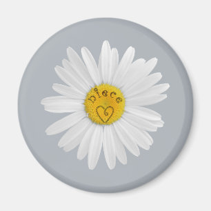 Daisy Flower For Niece Art Customize Background Magnet