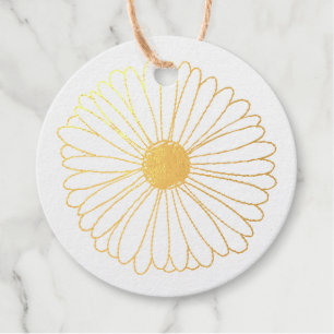 Daisy Flower Garden Party Bridal Shower Wedding Favour Tags
