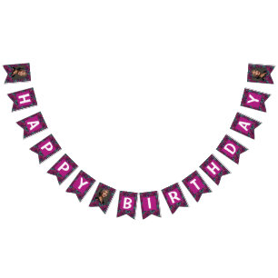 Daisy Flower Girl Birthday Beautiful Bunting Flags