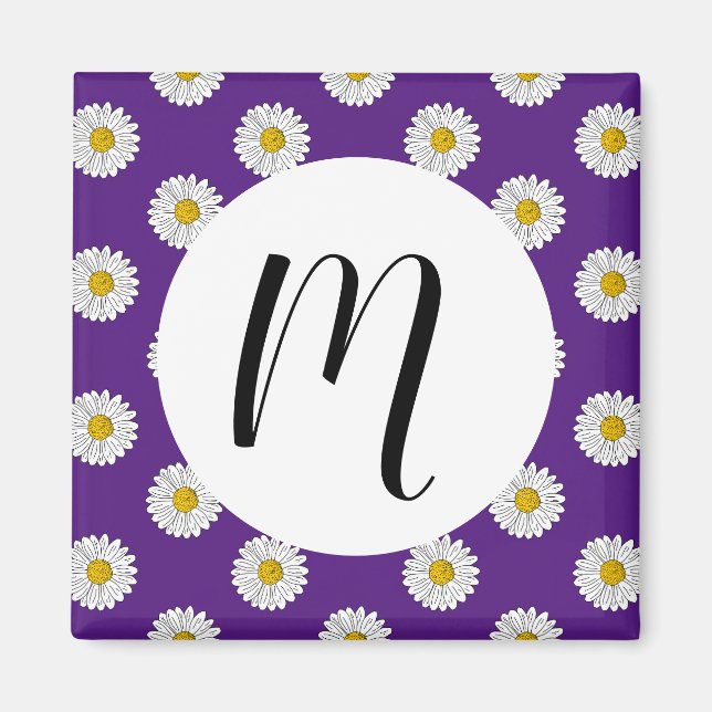 Daisy Flower Hand Magnet (Front)