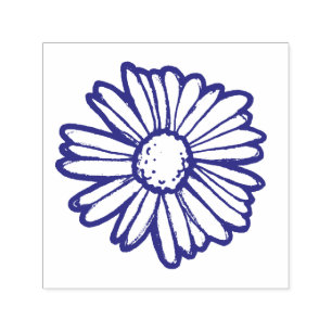Daisy Flower Illustration Self-inking Stamp