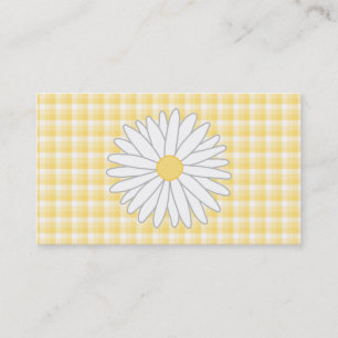 Daisy Flower in Yellow and White. Business Card