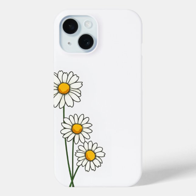 Daisy flower iphone case (Back)
