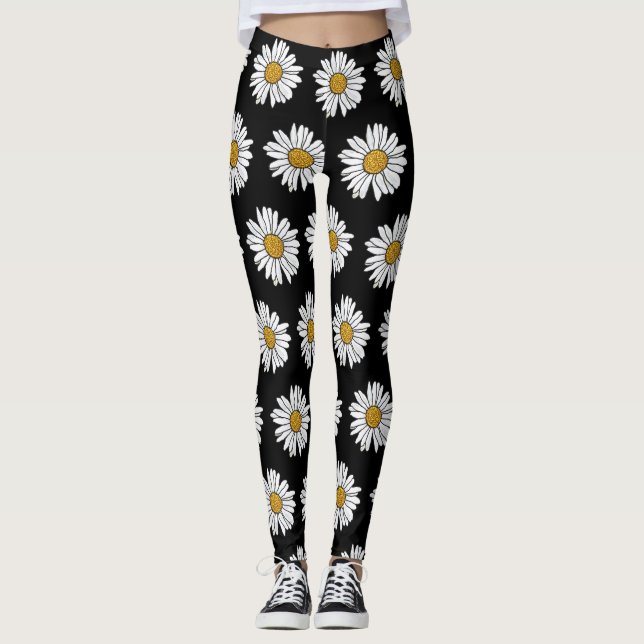 Daisy Flower Leggings (Front)