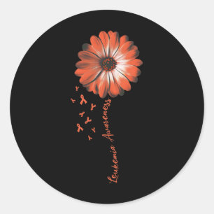 Daisy Flower Leukaemia Awareness Gifts Classic Round Sticker