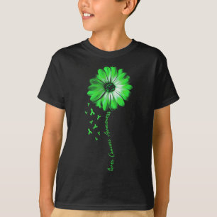 Daisy Flower Liver Cancer Awareness Gifts T-Shirt