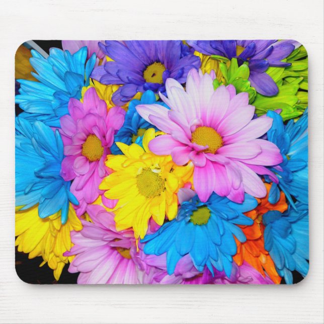 Daisy Flower Mix Mousepad (Front)