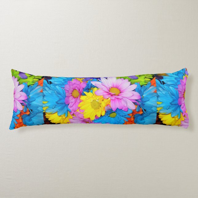 Daisy Flower Mix Pillow (Front)