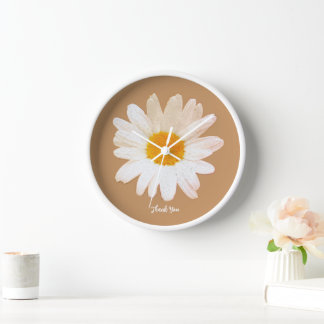 Daisy Flower Mug – Summer Botanical Cozy Clock