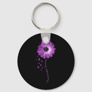 Daisy Flower Opioid Overdose Awareness Gifts Keychain