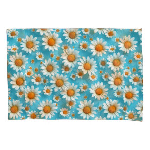 Daisy flower pattern pillowcase