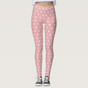 Daisy flower pattern - Purity, Innocence quote Leggings