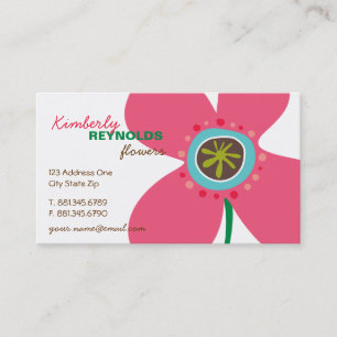 Daisy Flower Pop Fun Summer Daisies Whimsical Cute Business Card