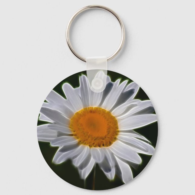 Daisy flower power keychain (Front)