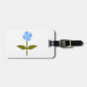 Daisy Flower Pretty Blue Custom Luggage Tag
