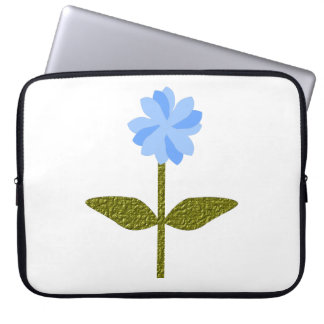 Daisy Flower Pretty Blue Laptop Bag