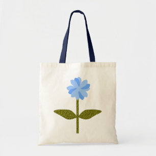 Daisy Flower Pretty Blue Tote Bag
