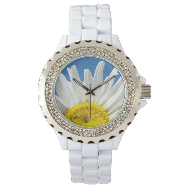 Daisy Flower Watch holiday gifts Blue Sky (Front)