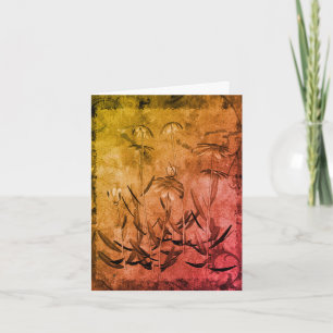 Daisy Flowers Abstract Customizable Note Card