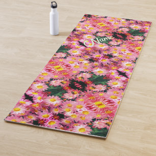 Daisy Flowers And Bumble Bee Personalized     Yoga Mat