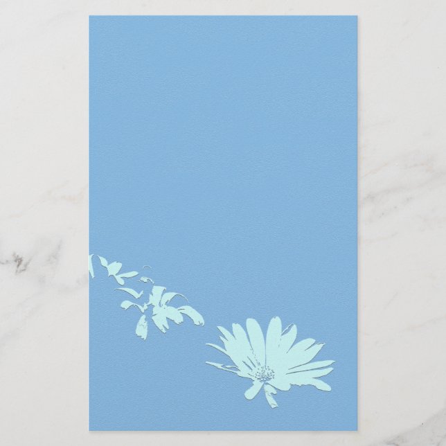 Daisy Flowers Art Stationery (Front)