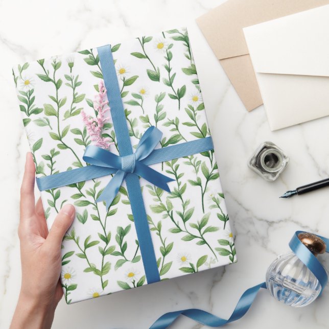 Daisy Flowers Birthday Wrapping Paper (Gifting)