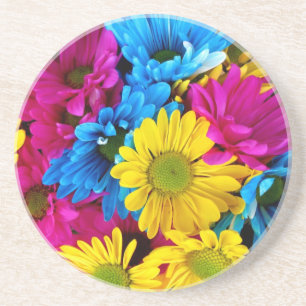 Daisy Flowers Blossoms Love Destiny Shower Party Coaster