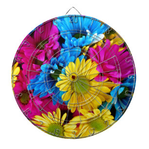 Daisy Flowers Blossoms Love Destiny Shower Party Dartboard