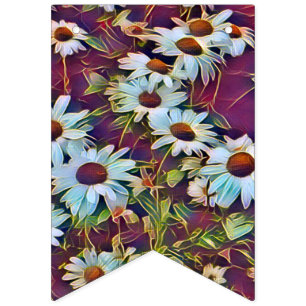 DAISY FLOWERS   BUNTING FLAGS