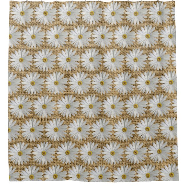 Daisy Flowers Burlap (Front)