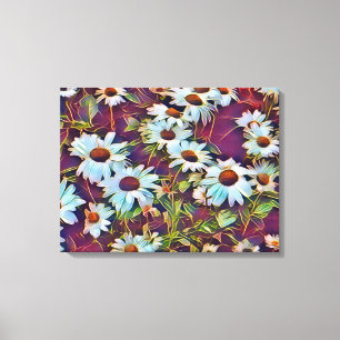 DAISY FLOWERS  CANVAS PRINT