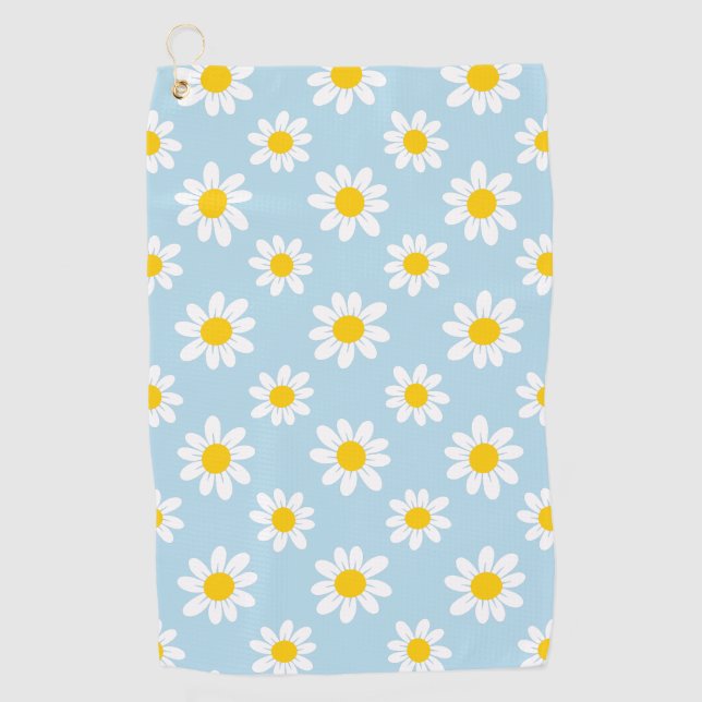 Daisy flowers golf towel (Front)