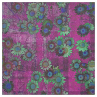 Daisy Flowers Modern Art Floral Pattern Fabric