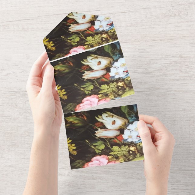 daisy flowers mug all in one invitation (Tearaway)