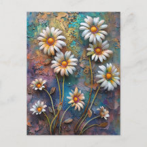 Daisy Flowers Pretty Wildflowers Floral Nature Art