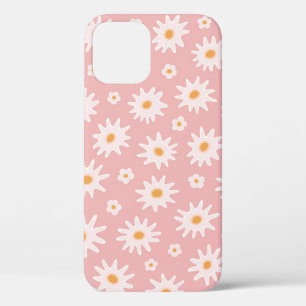 Daisy flowers seamless pattern. Floral backgrounda iPhone 12 Case
