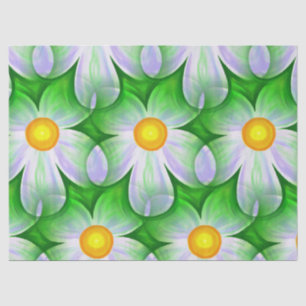 daisy flowers tissue paper