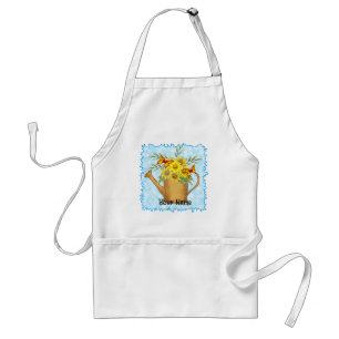 Daisy flowers Watercan Standard Apron