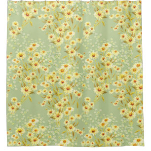 Daisy Flowers: Watercolor Dark Seamless.