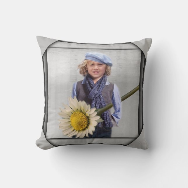 Daisy For My Mom Throw Pillow (Front)