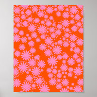 Daisy Garden 07 Pink And Orange
