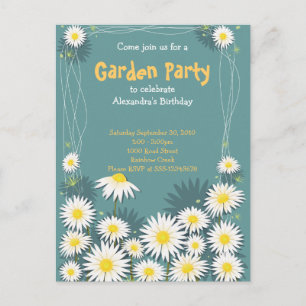 Daisy Garden Birthday Party Invitation 2